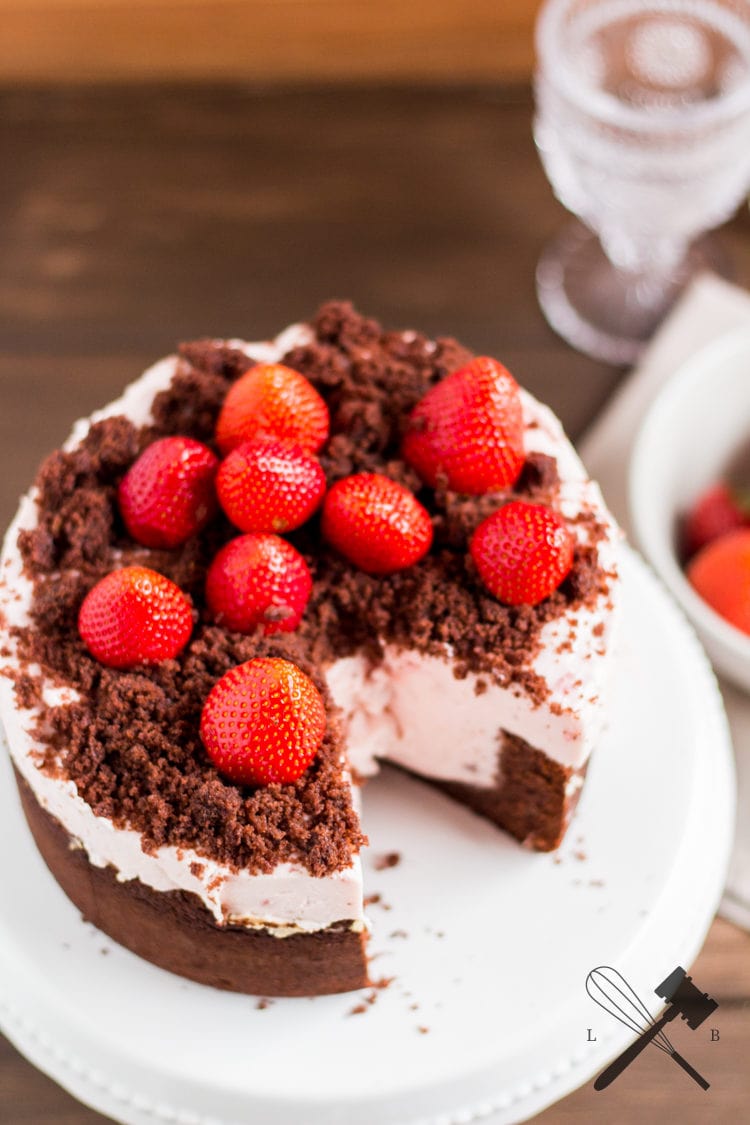 Schokoladen und Erdbeeren Torte
