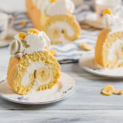 Dinkelroulade mit Banane