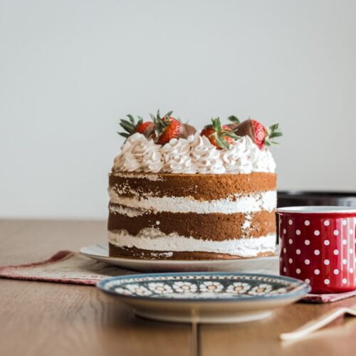 Erdbeer Naked Cake